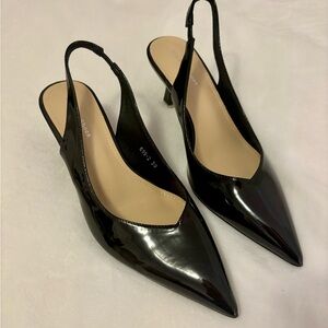 Black Slingback Heels Size 7